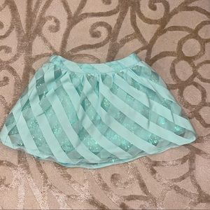 JUSTICE TEAL SEQUINED SKIRT